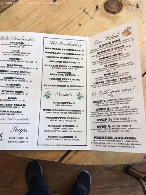 neroli mercato menu.